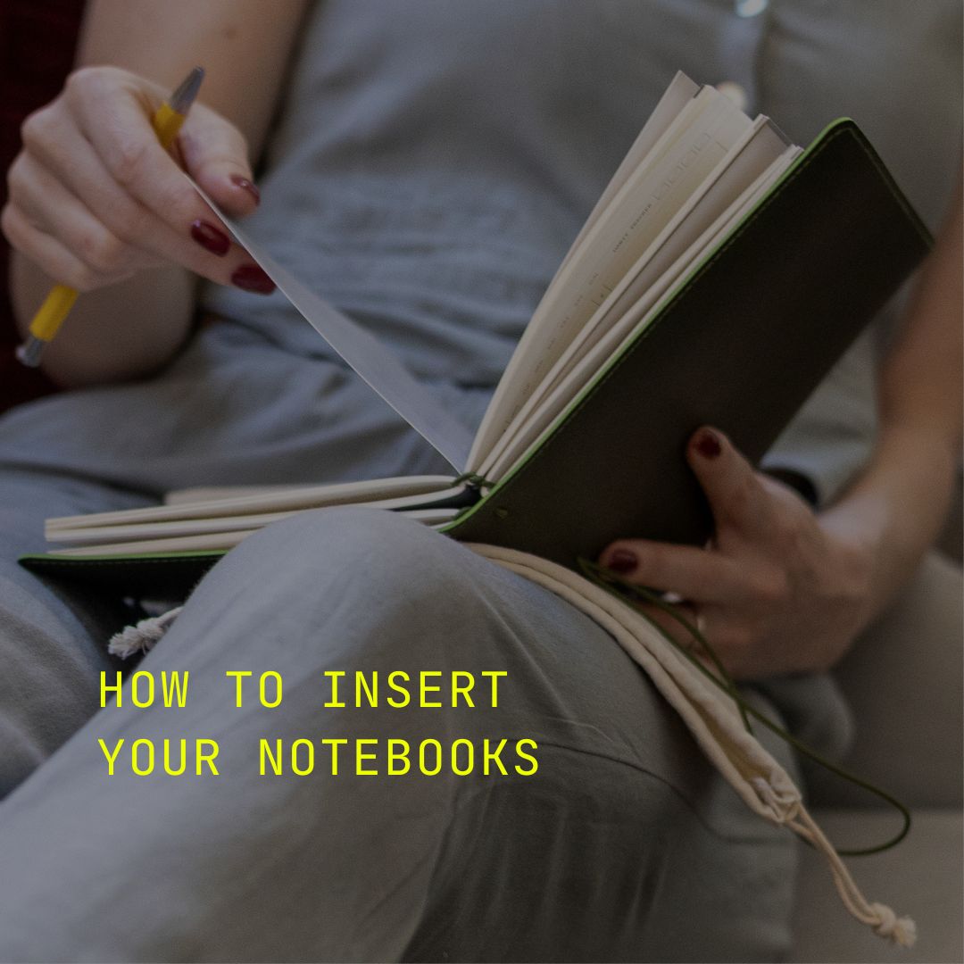 HOW TO INSERT NOTEBOOKS INTO A REFILLABLE FOLIO