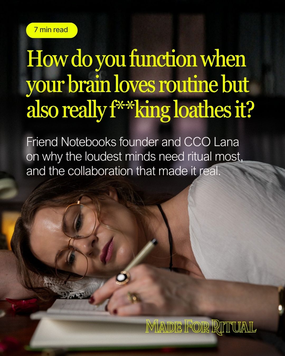 How do you function when your brain loves routine but also really f**king loathes it?