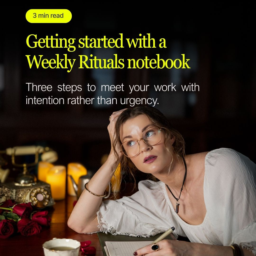 How to use the Weekly Rituals notebook