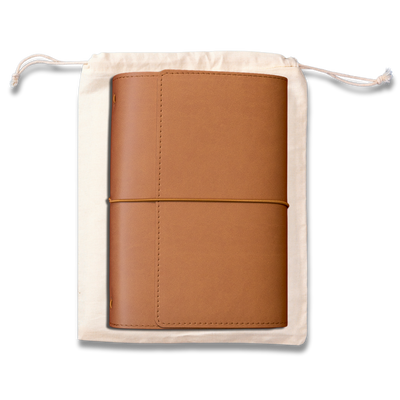 Refillable Folio - SADDLE BROWN TRIFOLD