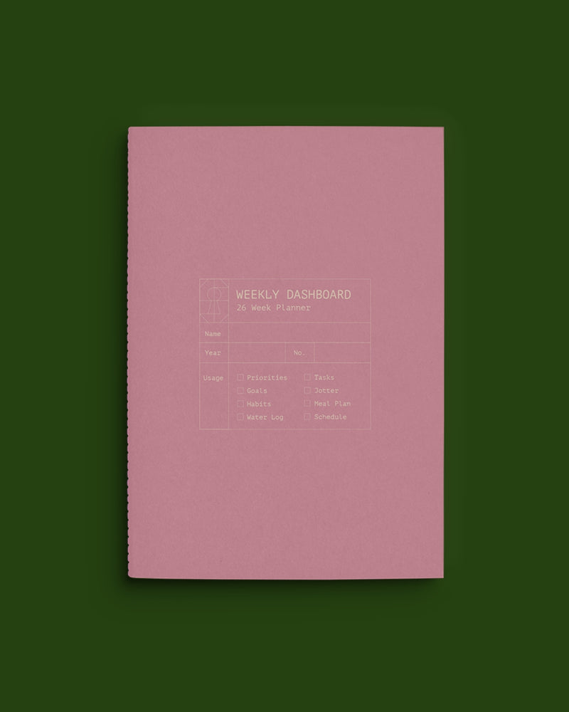 Weekly Dashboard in Blush