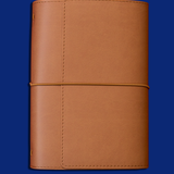 Refillable Folio in Saddle Brown