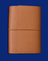 Refillable Folio in Saddle Brown