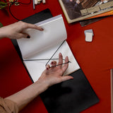 Refillable Folio - RAVEN BLACK TRIFOLD