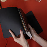 Refillable Folio - RAVEN BLACK TRIFOLD