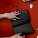 Refillable Folio - RAVEN BLACK TRIFOLD