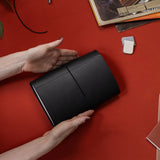 Refillable Folio - RAVEN BLACK TRIFOLD