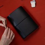 Refillable Folio - RAVEN BLACK TRIFOLD