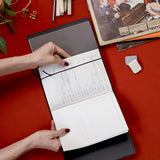 Refillable Folio - RAVEN BLACK TRIFOLD