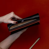 Refillable Folio - RAVEN BLACK TRIFOLD