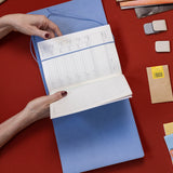 Refillable Folio - PERIWINKLE BLUE TRIFOLD