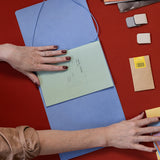 Refillable Folio - PERIWINKLE BLUE TRIFOLD