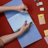 Refillable Folio - PERIWINKLE BLUE TRIFOLD