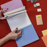 Refillable Folio - PERIWINKLE BLUE TRIFOLD