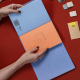 Refillable Folio - PERIWINKLE BLUE TRIFOLD