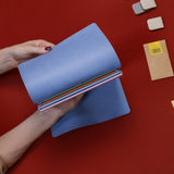 Refillable Folio - PERIWINKLE BLUE TRIFOLD