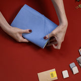 Refillable Folio - PERIWINKLE BLUE TRIFOLD
