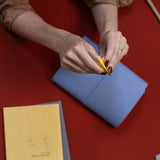 Refillable Folio - PERIWINKLE BLUE TRIFOLD