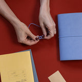 Refillable Folio - PERIWINKLE BLUE TRIFOLD