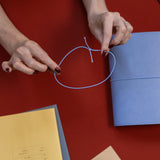 Refillable Folio - PERIWINKLE BLUE TRIFOLD