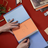Refillable Folio - PERIWINKLE BLUE TRIFOLD