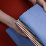 Refillable Folio - PERIWINKLE BLUE TRIFOLD