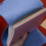 Refillable Folio - PERIWINKLE BLUE TRIFOLD