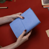 Refillable Folio - PERIWINKLE BLUE TRIFOLD