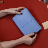 Refillable Folio - PERIWINKLE BLUE TRIFOLD