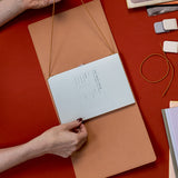 Refillable Folio - SADDLE BROWN TRIFOLD