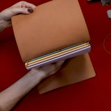 Refillable Folio - SADDLE BROWN TRIFOLD