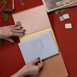 Refillable Folio - SADDLE BROWN TRIFOLD