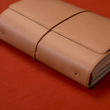 Refillable Folio - SADDLE BROWN TRIFOLD