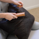 Refillable Folio - SADDLE BROWN