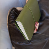 Refillable Notebook Folio - Olive Green