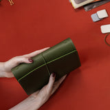 Refillable Folio - OLIVE GREEN TRIFOLD