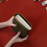 Refillable Folio - OLIVE GREEN TRIFOLD