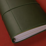 Refillable Folio - OLIVE GREEN TRIFOLD