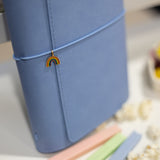 Refillable Folio - Periwinkle Blue Trifold